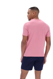 Fila Pink Sunny 2 Essential T-Shirt With Narrow Collar Rib - Image 4 of 4