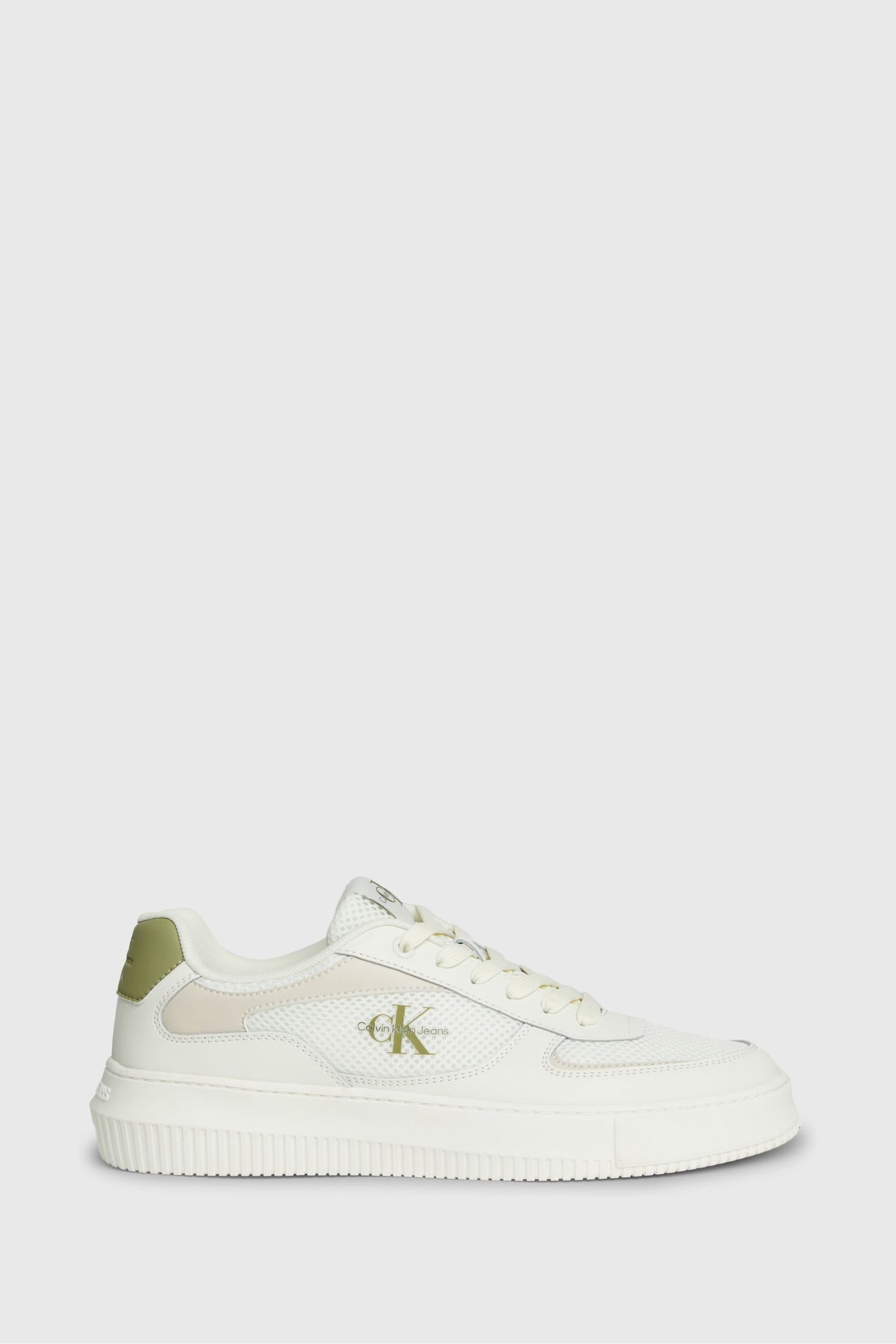 Calvin Klein White Chunky Cupsole Sneakers - Image 1 of 7