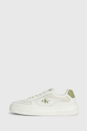 Calvin Klein White Chunky Cupsole Sneakers - Image 2 of 7