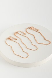 Mood Gold Chain Twist Layered Bracelets Pack of 3 - Image 1 of 1