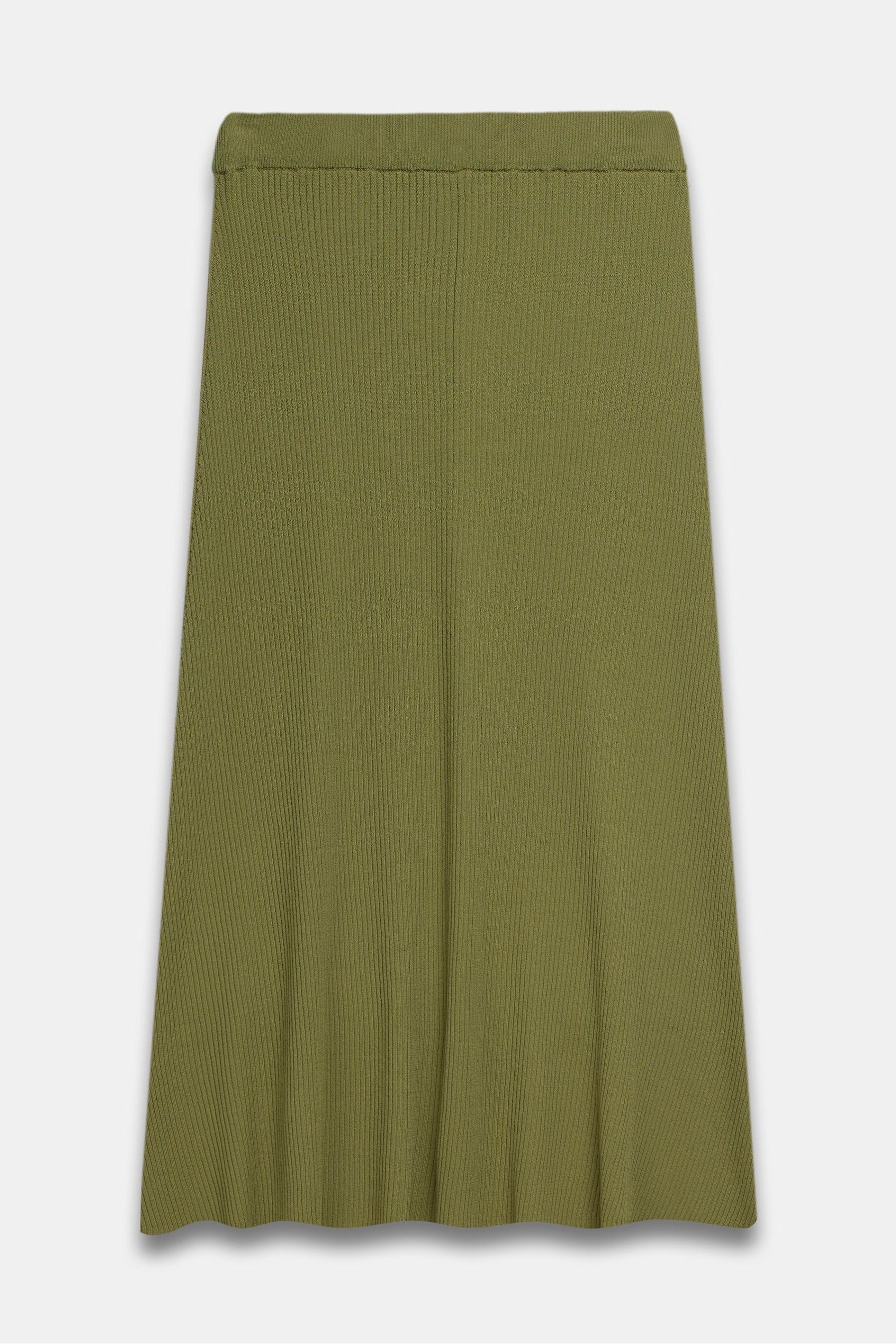 Mint velvet black a-line ribbed midi skirt outlet