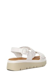 Dune London White Lorris Woven Strap Soft Volu Sandals - Image 3 of 5