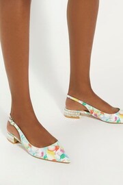 Dune London Multi Printed Hillie Slingbacks - Image 1 of 6