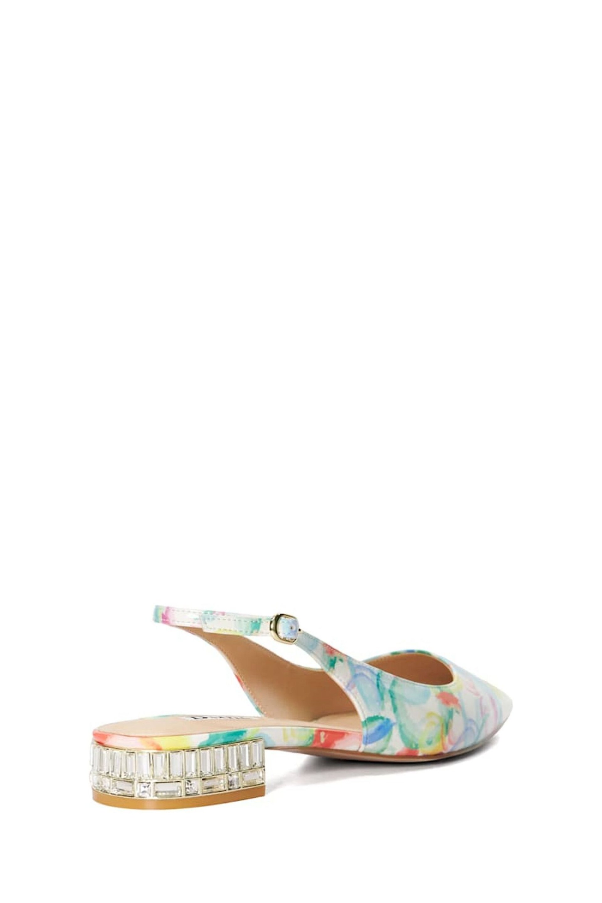 Dune London Multi Printed Hillie Slingbacks - Image 4 of 6