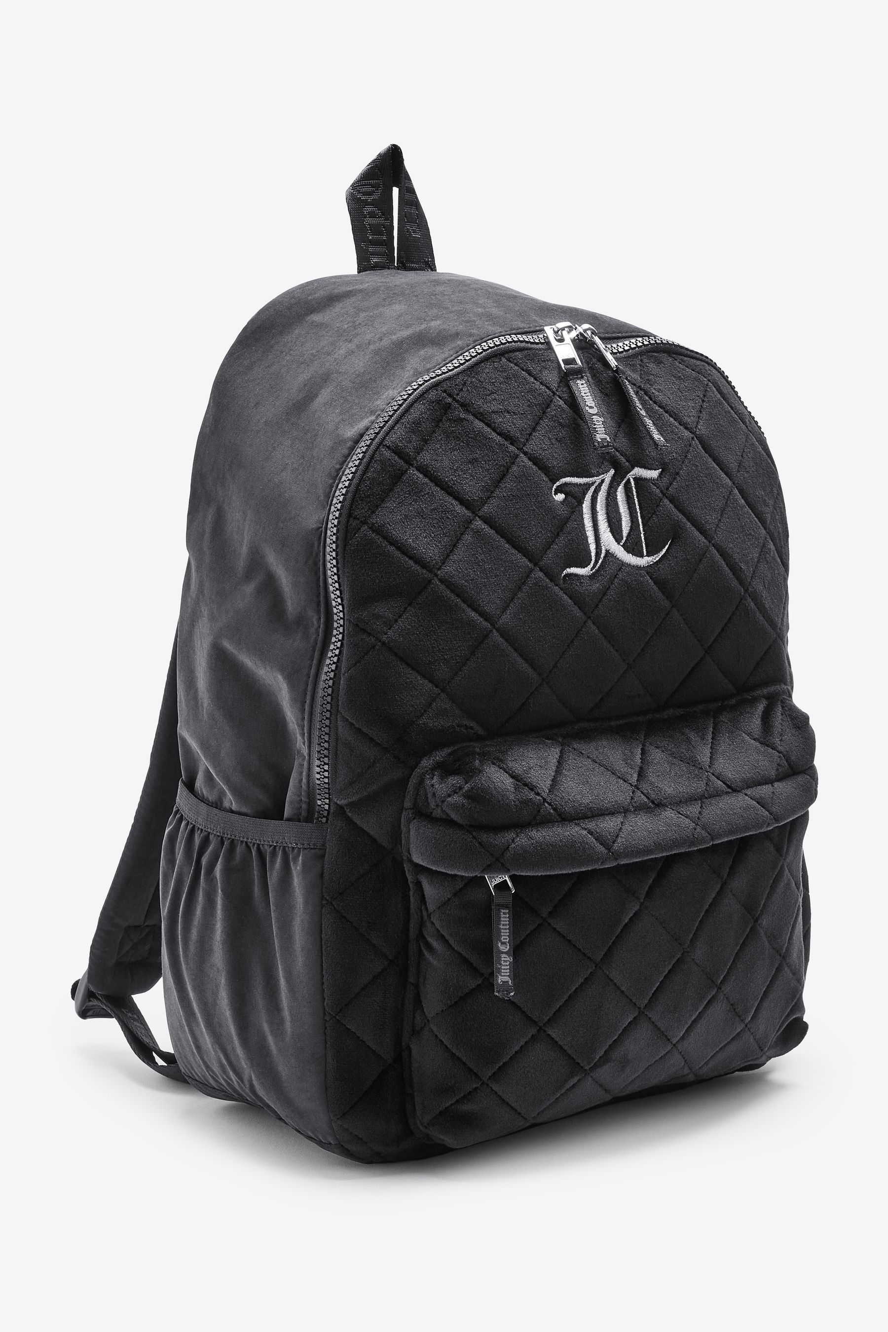 Buy Juicy Couture Black Girls Quilted Velour Backpack from Next USA