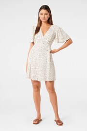 Forever New White Pria Button Through Mini Dress - Image 5 of 5