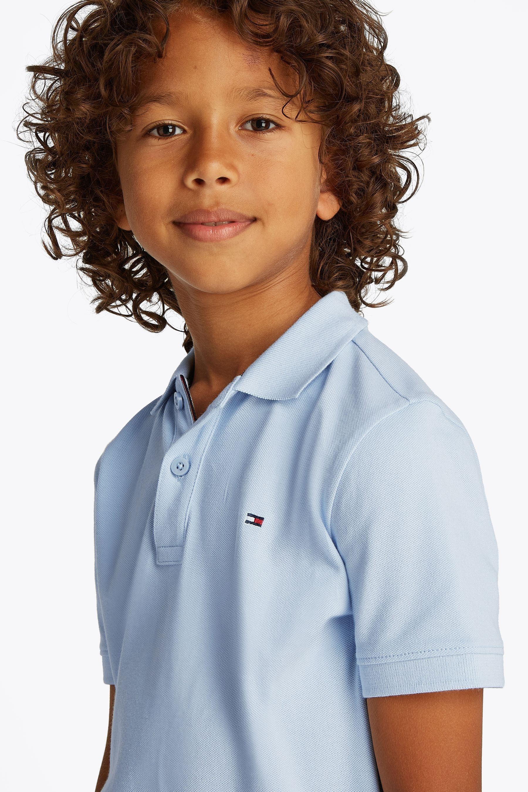 Buy Tommy Hilfiger Blue Flag Polo Shirt from Next Australia