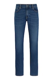 BOSS Blue Slim-Fit Jeans In Blue Comfort-Stretch Denim - Image 5 of 5