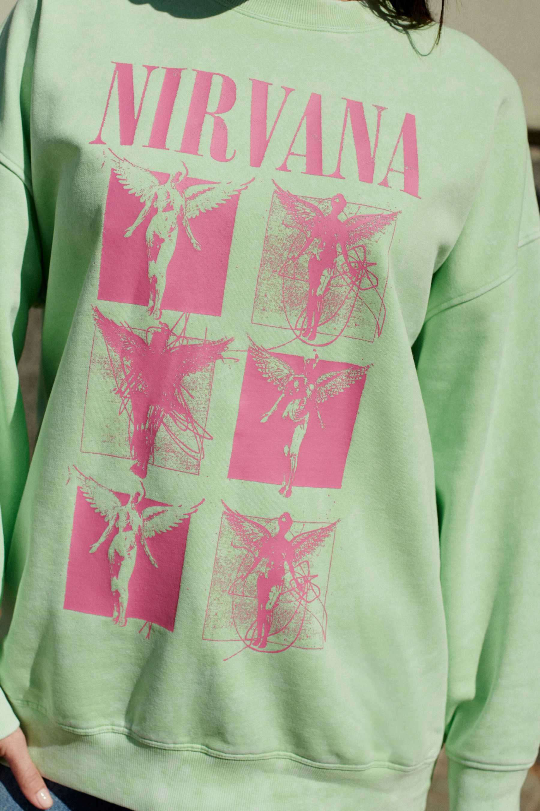 Green nirvana hoodie new arrivals