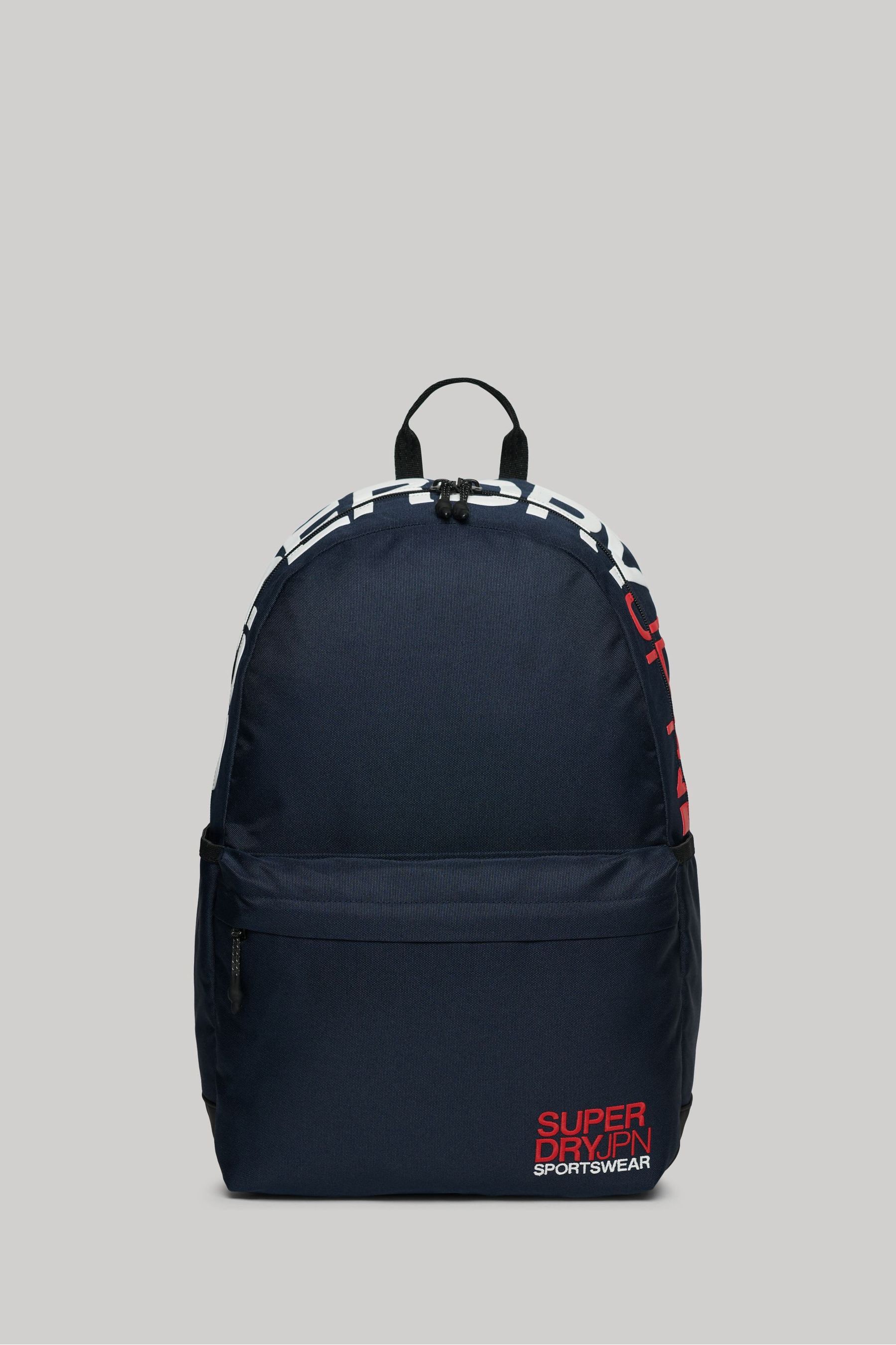 Blue superdry backpack outlet