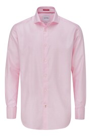 Skopes Pink 100% Cotton Double Cuff Dobby Shirt - Image 3 of 6