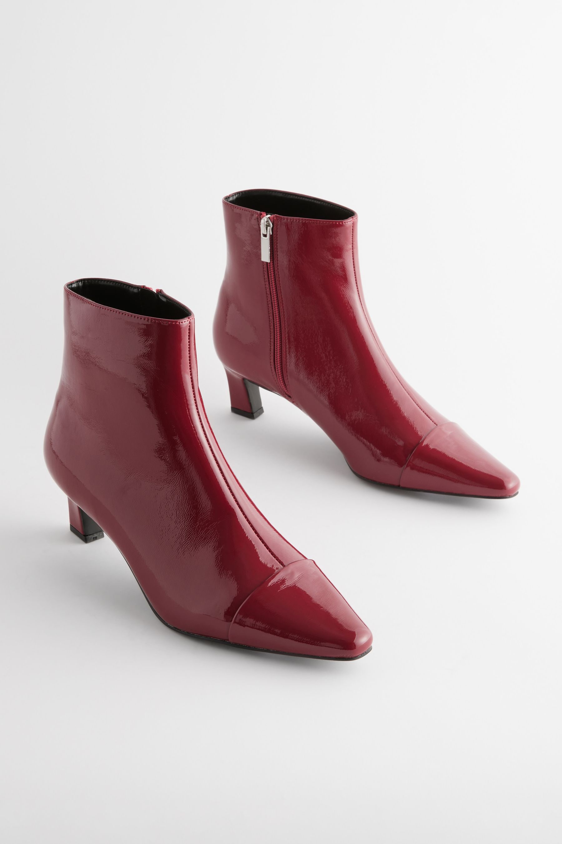Red patent ankle boots uk deals
