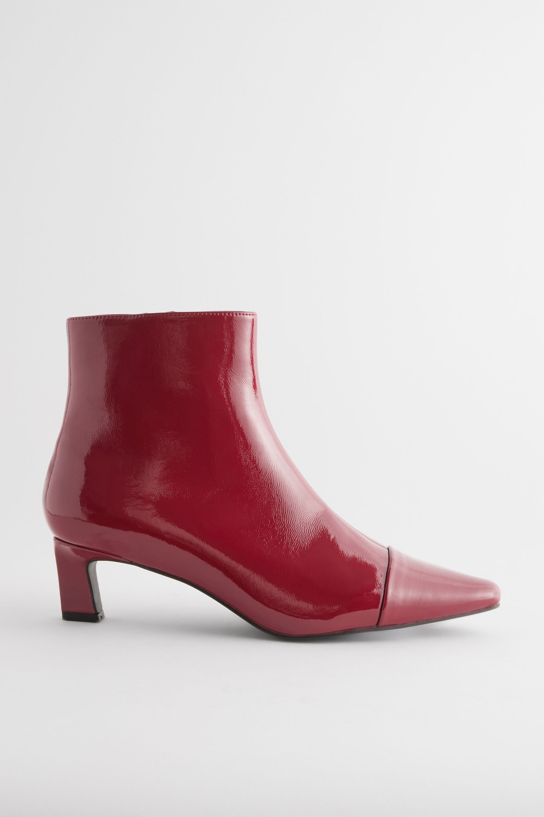 Buy Red Patent Forever Comfort Chisel Toe Ankle Boots from the Next UK online shop