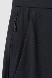 Reiss Navy Split Technical Drawstring Trousers - Image 5 of 5