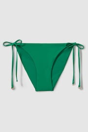 Reiss Green Riah Side Tie Bikini Bottoms - Image 2 of 4