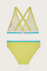 Monsoon Green Colourblock Bikini Set - Image 2 of 3