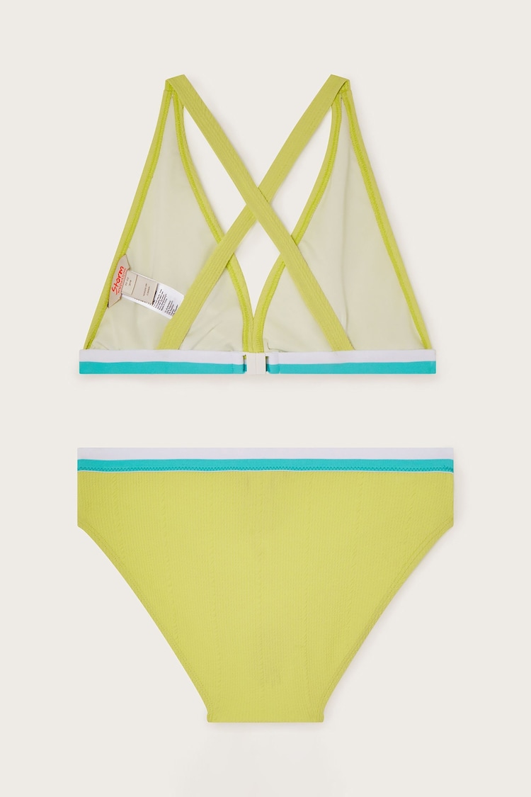 Monsoon Green Colourblock Bikini Set - Image 2 of 3