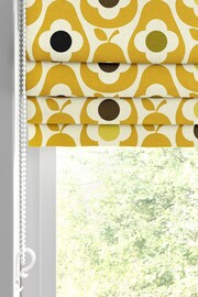 Orla Kiely Yellow Multi Pear Made to Measure 100% Cotton Roman Blind - Image 4 of 6