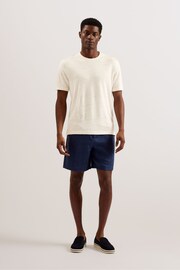 Ted Baker Flinlo Short Sleeve Regular Linen T-Shirt - Image 1 of 4