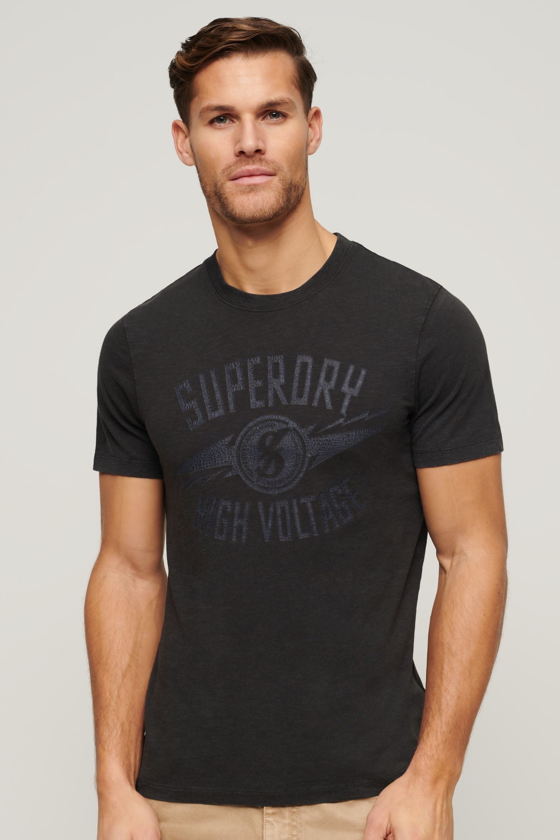Superdry black t shirt top