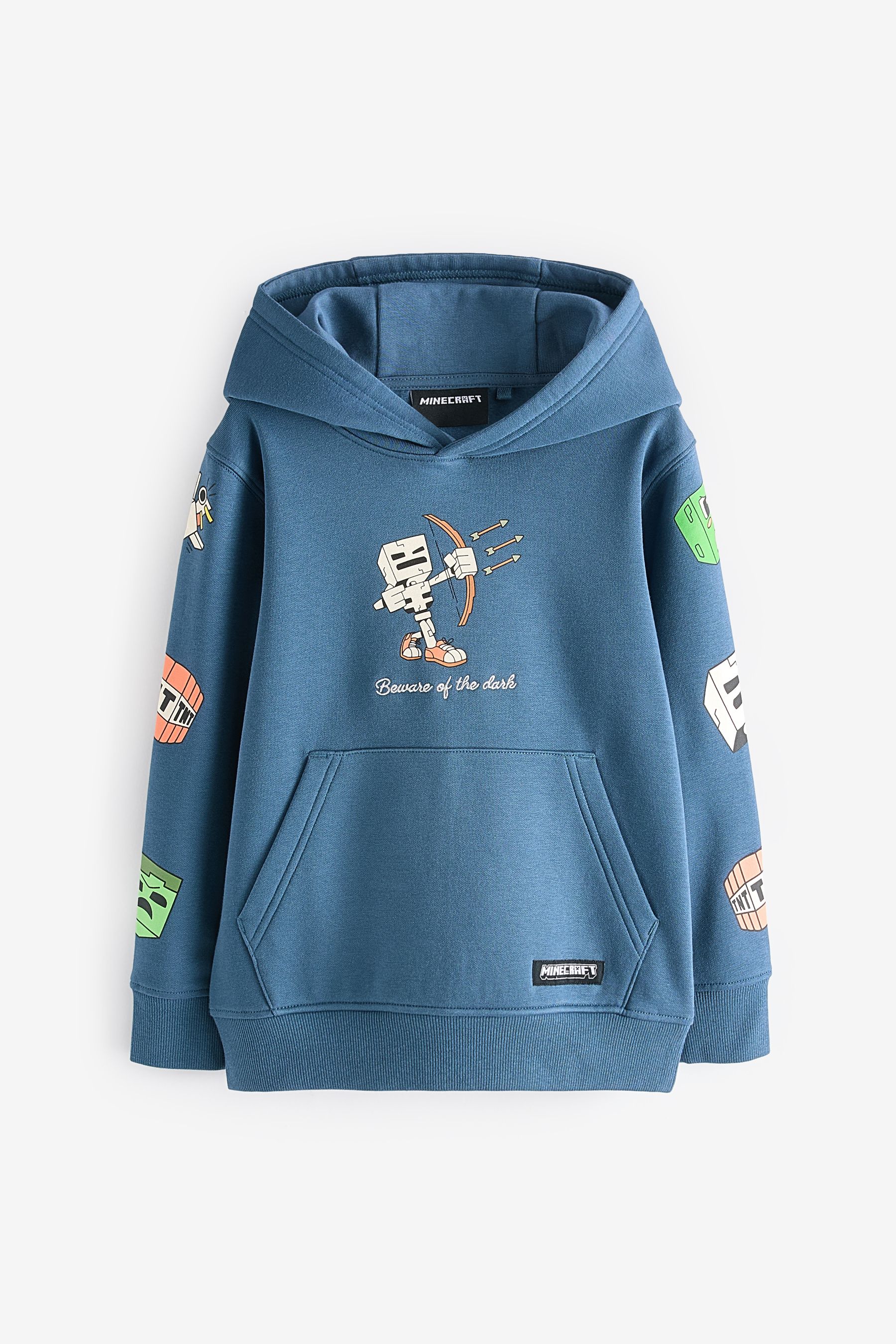 Blue Minecraft Licensed Hoodie 3 16yrs
