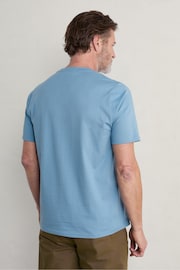 Seasalt Cornwall Blue Mens Midwatch T-Shirt - Image 2 of 5