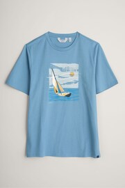 Seasalt Cornwall Blue Mens Midwatch T-Shirt - Image 4 of 5