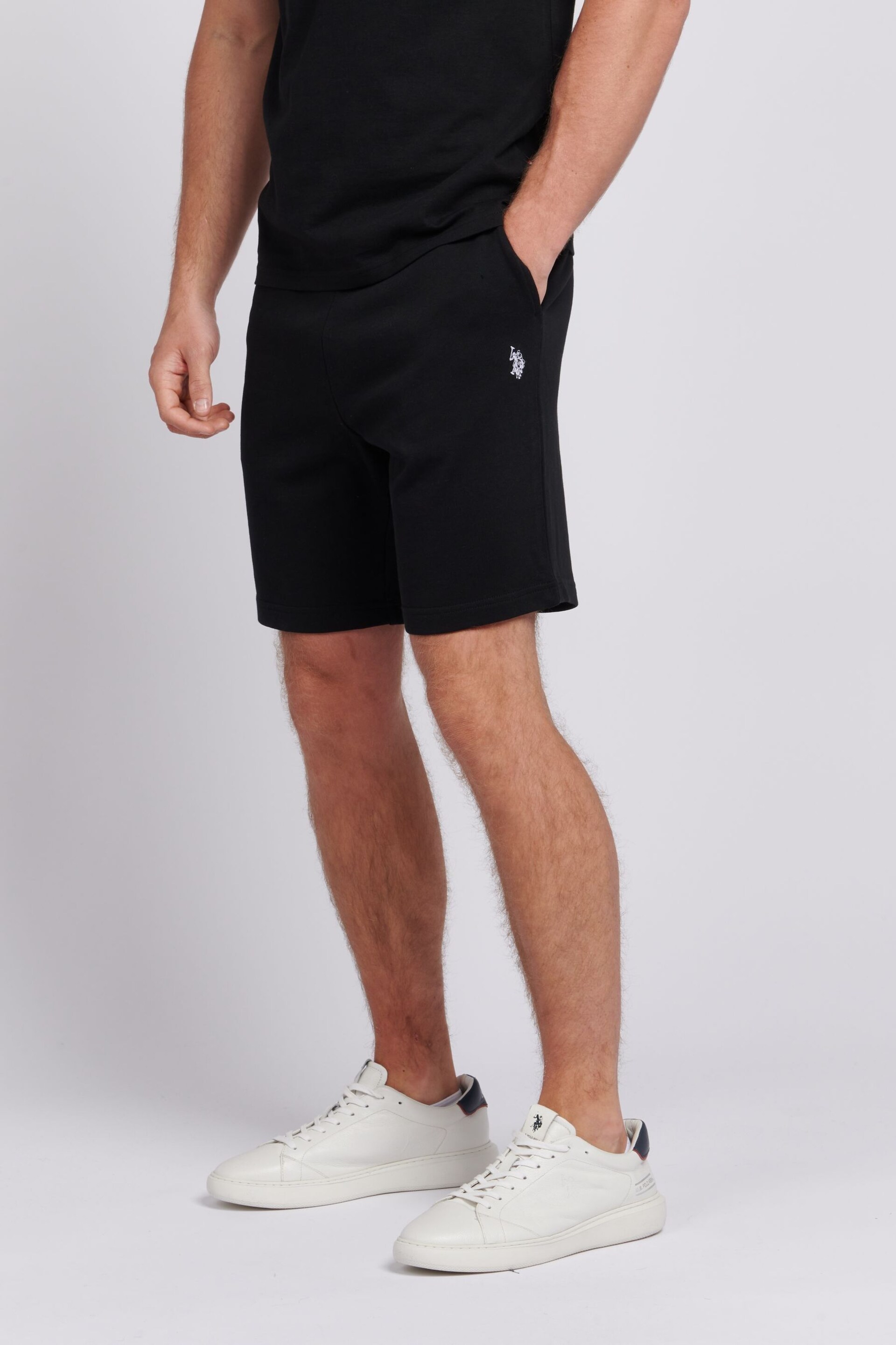 U.S. Polo Assn. Mens Classic Fit Double Horsemen Sweat Shorts - Image 1 of 6