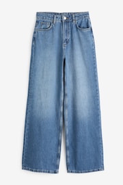 Mint Velvet Blue Soft Wide Jeans - Image 4 of 4