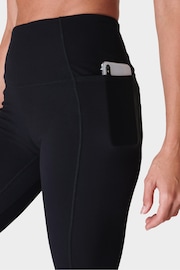 Sweaty Betty Black Super Soft Flare 30" Yoga Trousers - Image 7 of 8
