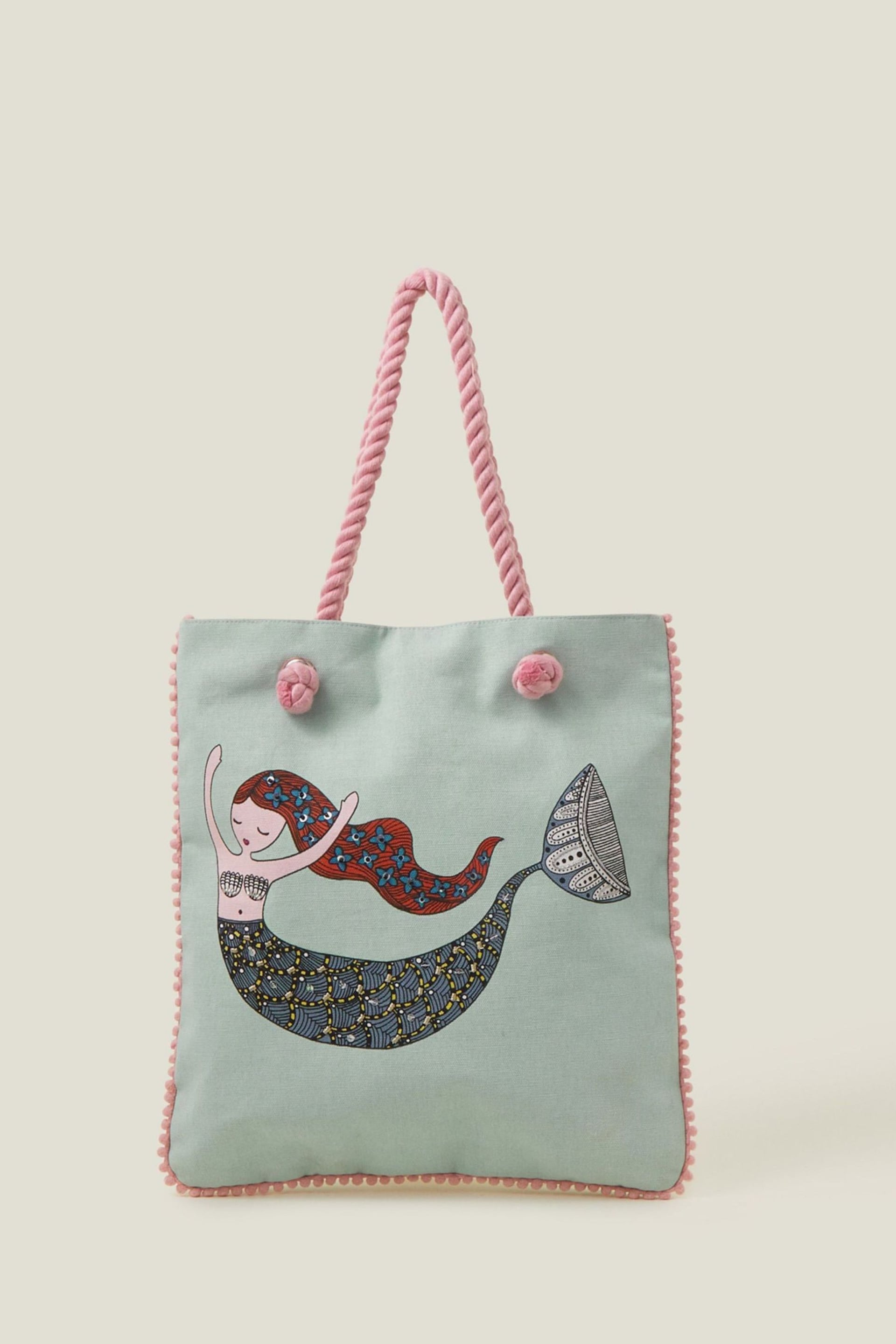 Accessorize Blue Girls Mermaid Shopper Bag - Image 2 of 3