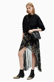 AllSaints Black Slvina Oto Skirt - Image 1 of 6