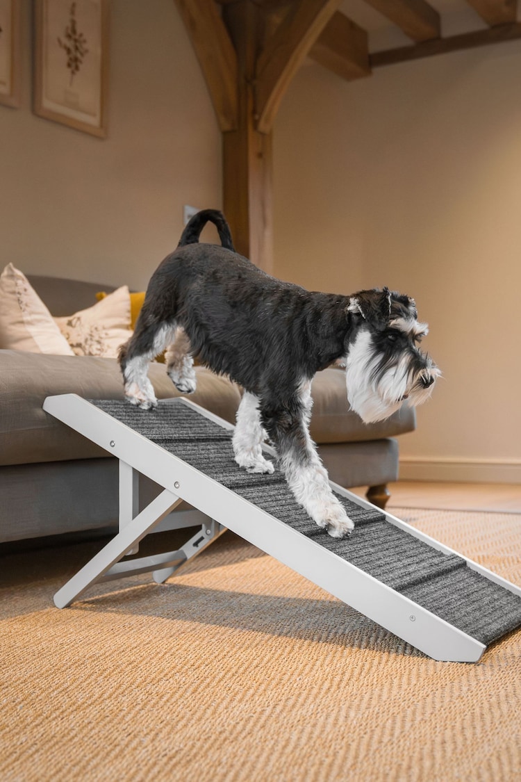 Lords and Labradors Grey Wooden Pet Ramp - Image 1 of 6