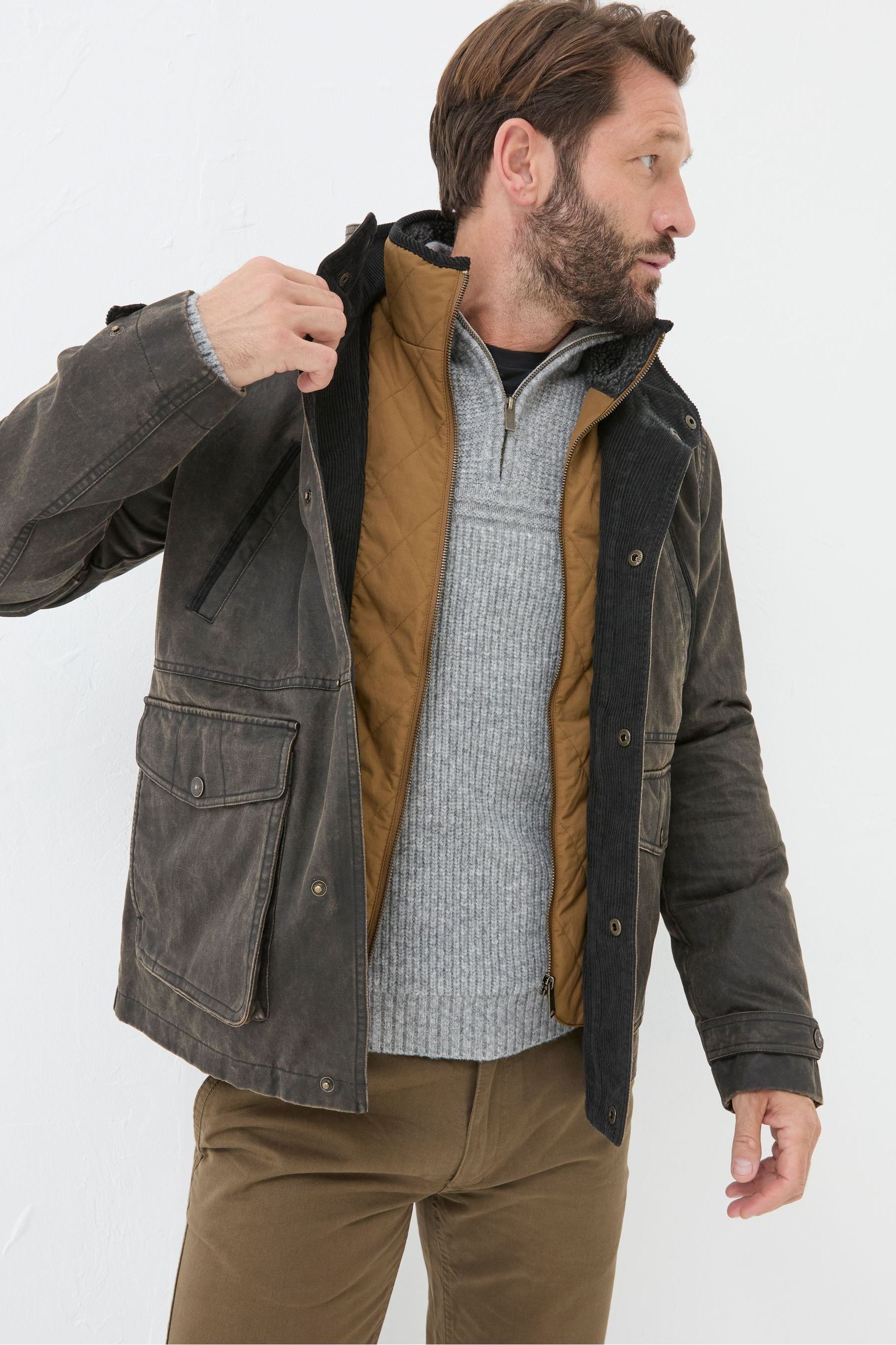 Fat face waxed broadsands jacket cheap