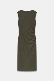 Mint Velvet Green Khaki Jersey Midi Dress - Image 4 of 4
