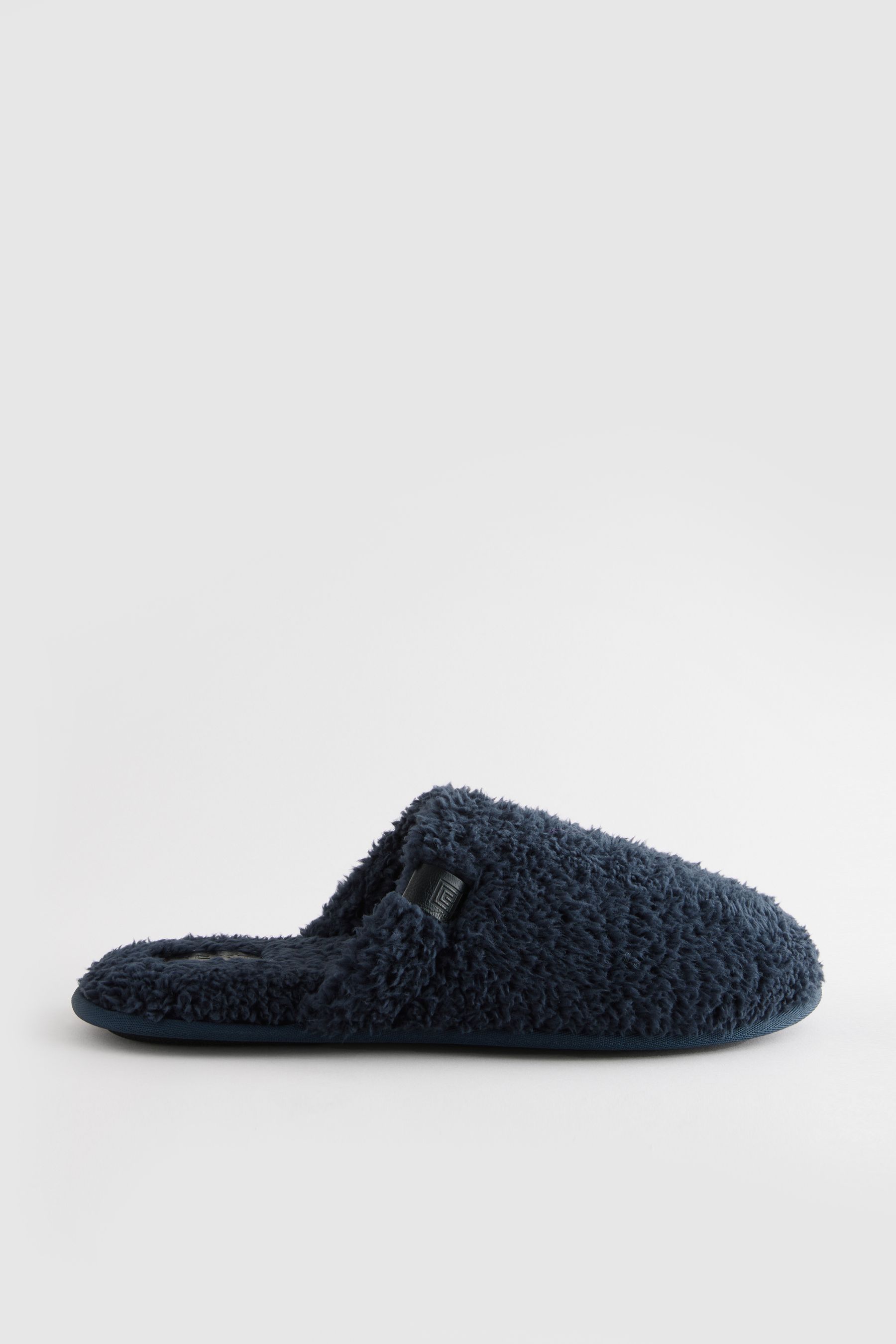 Towelling mule slippers top