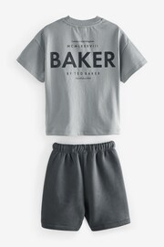 Baker by Ted Baker Oversized T-Shirt and Sweat Shorts Set - Image 6 of 9