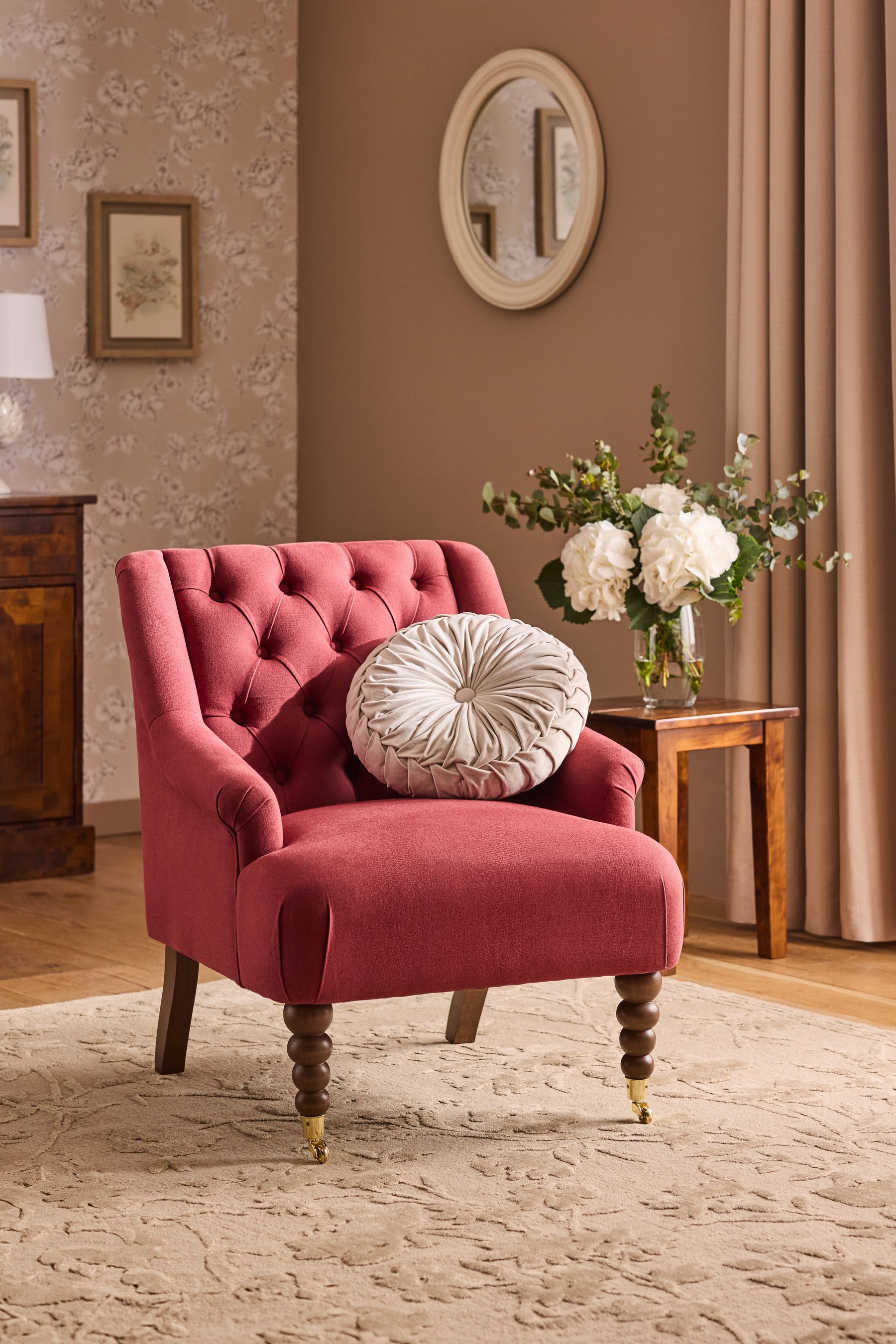 Buy Laura Ashley Launton Rosewood Red Ropsley Accent Chair from the Next UK online shop