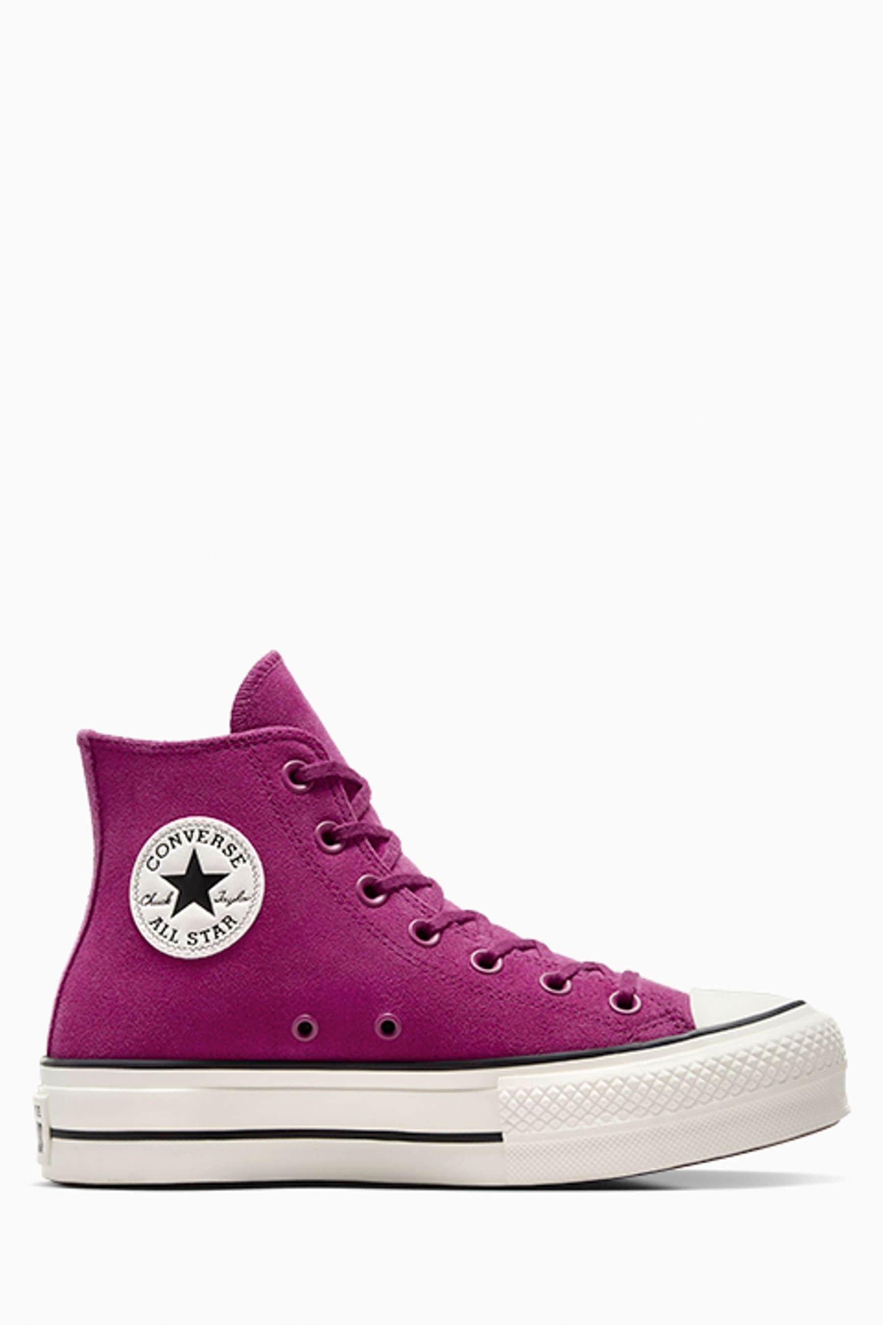 Converse purple suede shop