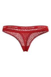 Tommy Hilfiger Red Lace Thongs 3 Pack - Image 4 of 5
