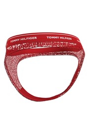 Tommy Hilfiger Red Lace Thongs 3 Pack - Image 5 of 5
