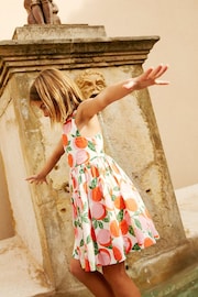 Boden Orange Peach Cross-Back Dress - Image 4 of 4