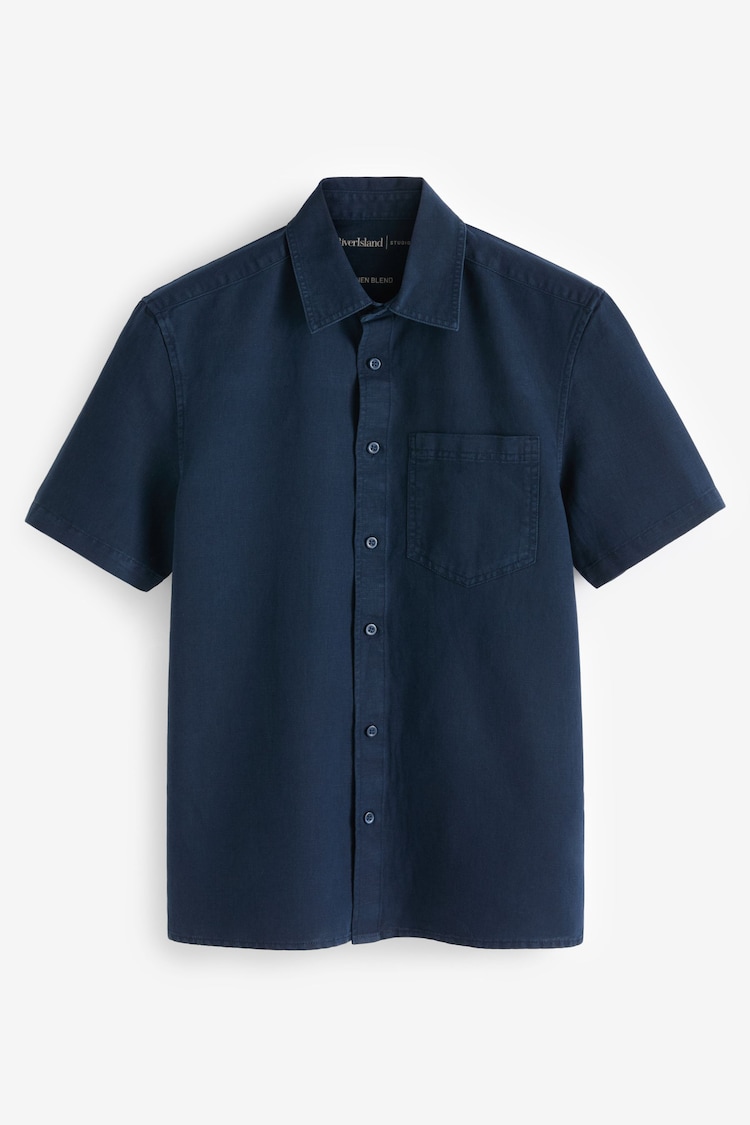 River Island Navy 100% Cotton Shirt - Image 5 of 5