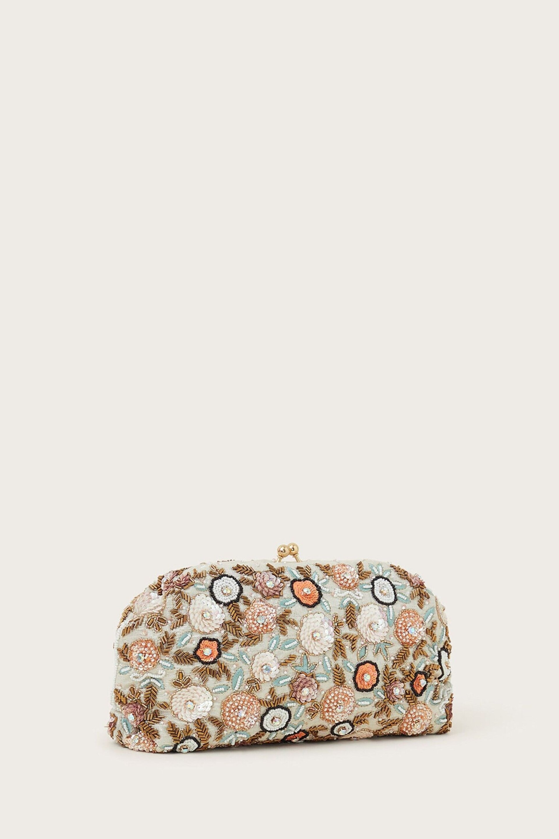Monsoon Multi Pastel Floral Clutch - Image 2 of 3