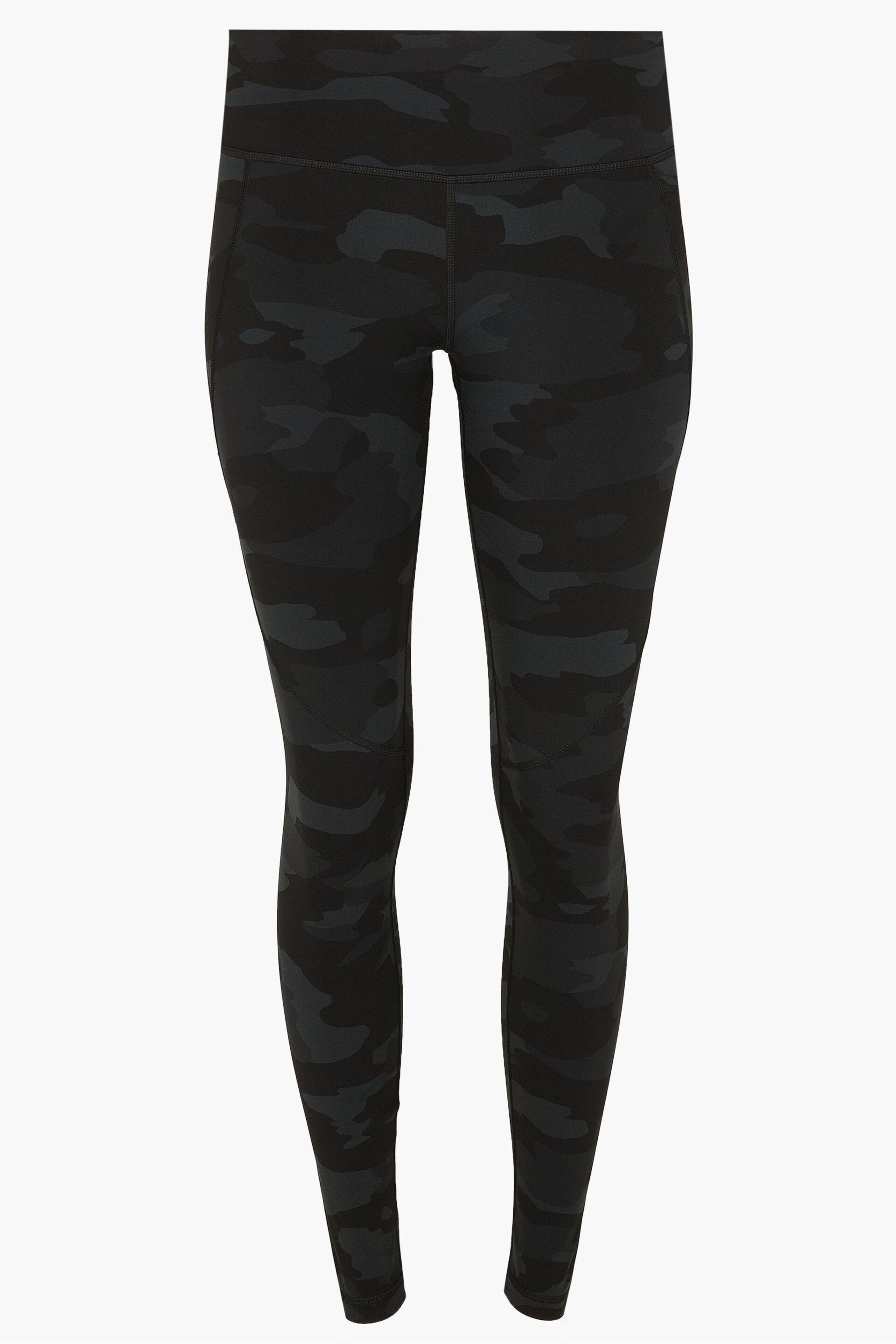 Sweaty Betty Ultra Black Camo Print Full Length Power Workout Leggings - Image 9 of 10