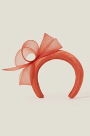 Accessorize Orange Beatrice Occasion Headband - Image 2 of 4