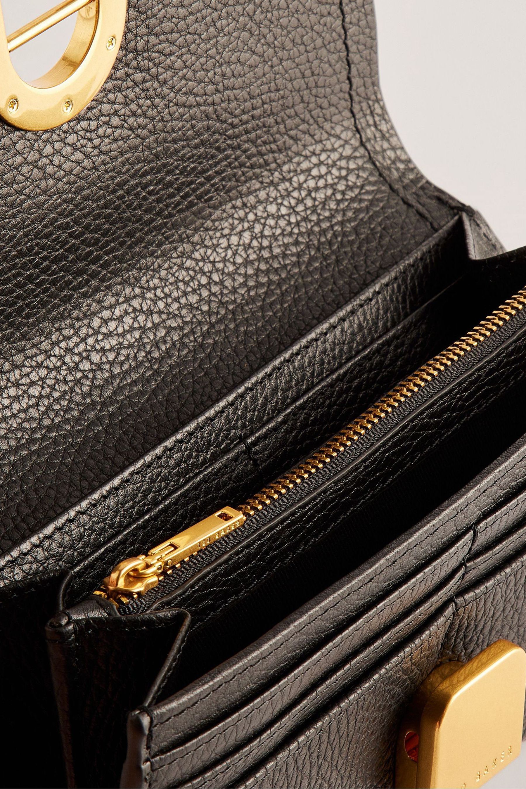 Buy Ted Baker Black Lock Detail Imieldi Fold Over Purse from Next Luxembourg