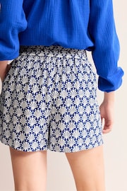 Boden Blue Crinkle Shorts - Image 3 of 5