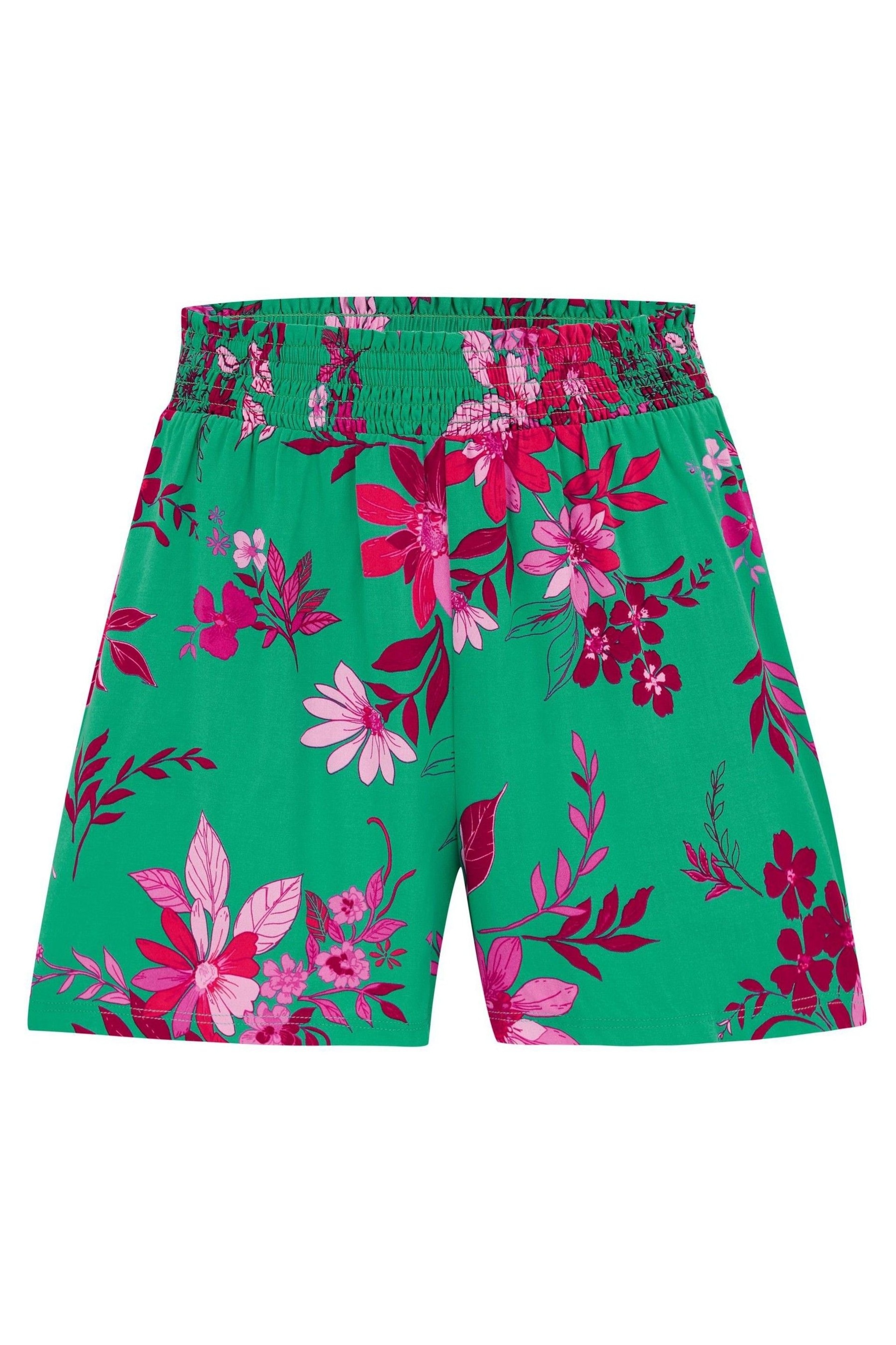 Pour Moi Green LENZING™ ECOVERO™ Viscose Beach Shorts - Image 3 of 4