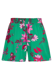 Pour Moi Green LENZING™ ECOVERO™ Viscose Beach Shorts - Image 4 of 4